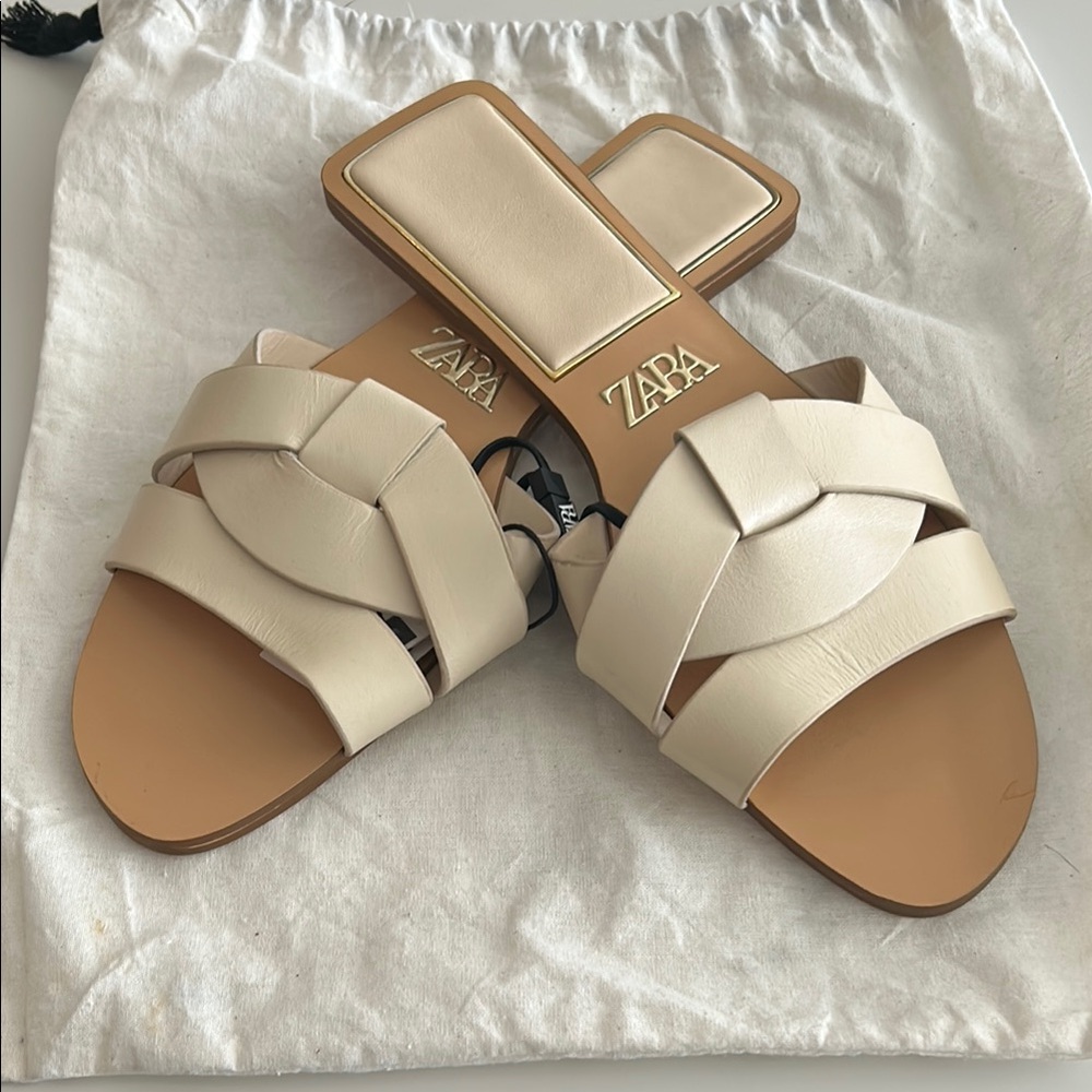Zara Cream Women's Sandals